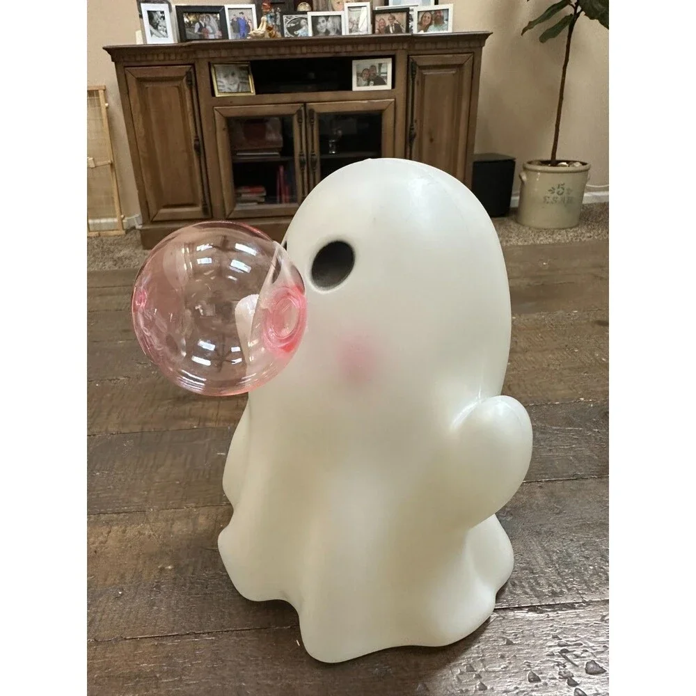Viral DG Bubble Ghost Halloween Decor Pink Bubblegum Eyes Open 8